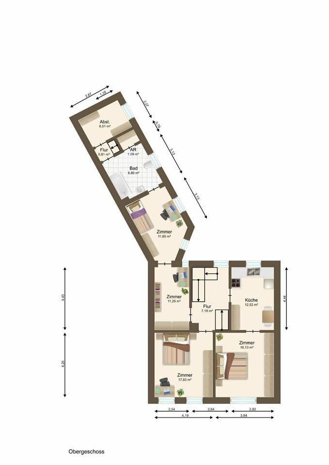 attraktives Mehrfamilienhaus mit 3 Wohnungen, Garten, Hof, Keller und Nebengelass in Teterow