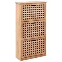 Schuhschrank 55 x 20 x 104 cm Walnuss Massivholz Köln - Porz Vorschau