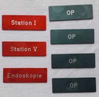 Marke,Alu,Aluminium,rot,grün,OP,Station,Endoskopie,Schild,Kranken Rheinland-Pfalz - Speyer Vorschau