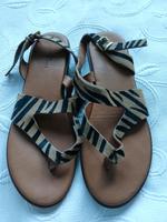 Sacha Sandalen tigerlook Gr.42 Zehensandalen Echt-Leder Nordrhein-Westfalen - Erkrath Vorschau