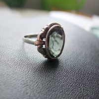 Antiker Ring mit einem grünen Stein. Silber 835. Nordrhein-Westfalen - Witten Vorschau