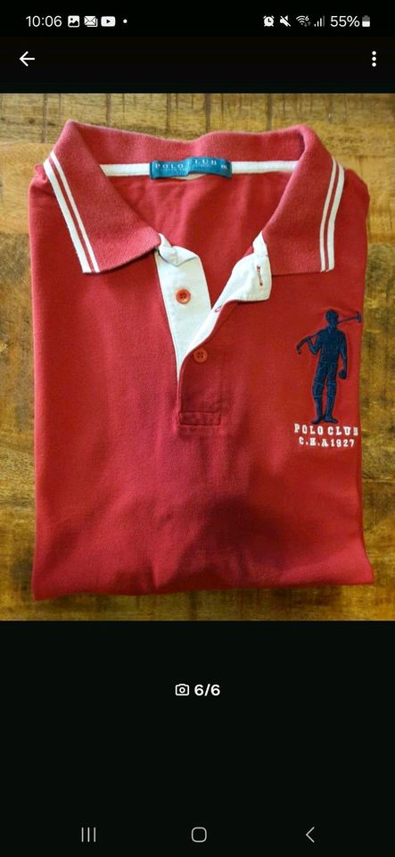 Polo Club Herren Polo Shirt Gr XL rot in Satteldorf