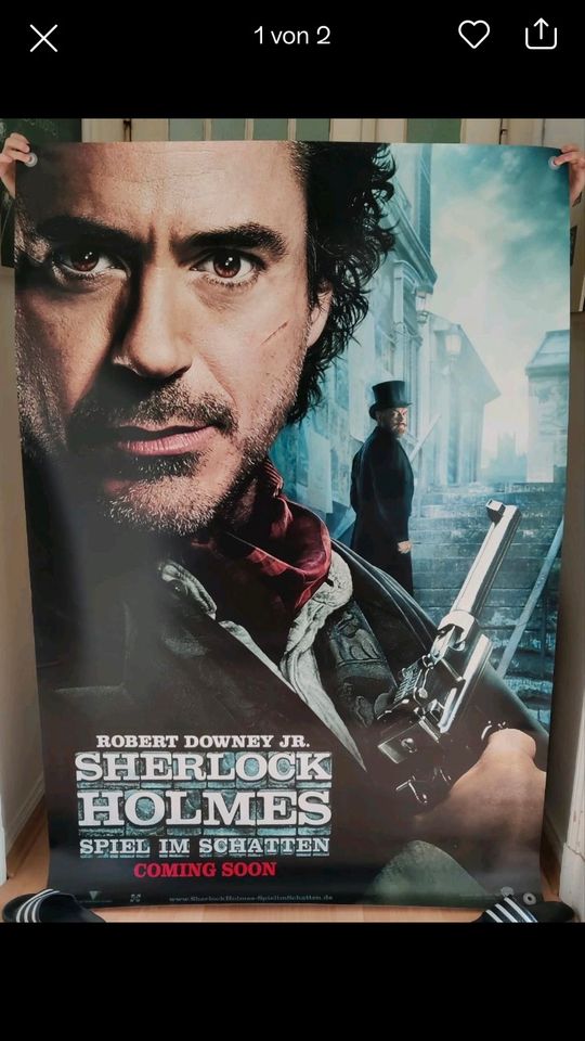 Sherlock Holmes Riesen Kino Filmposter in Dachwig