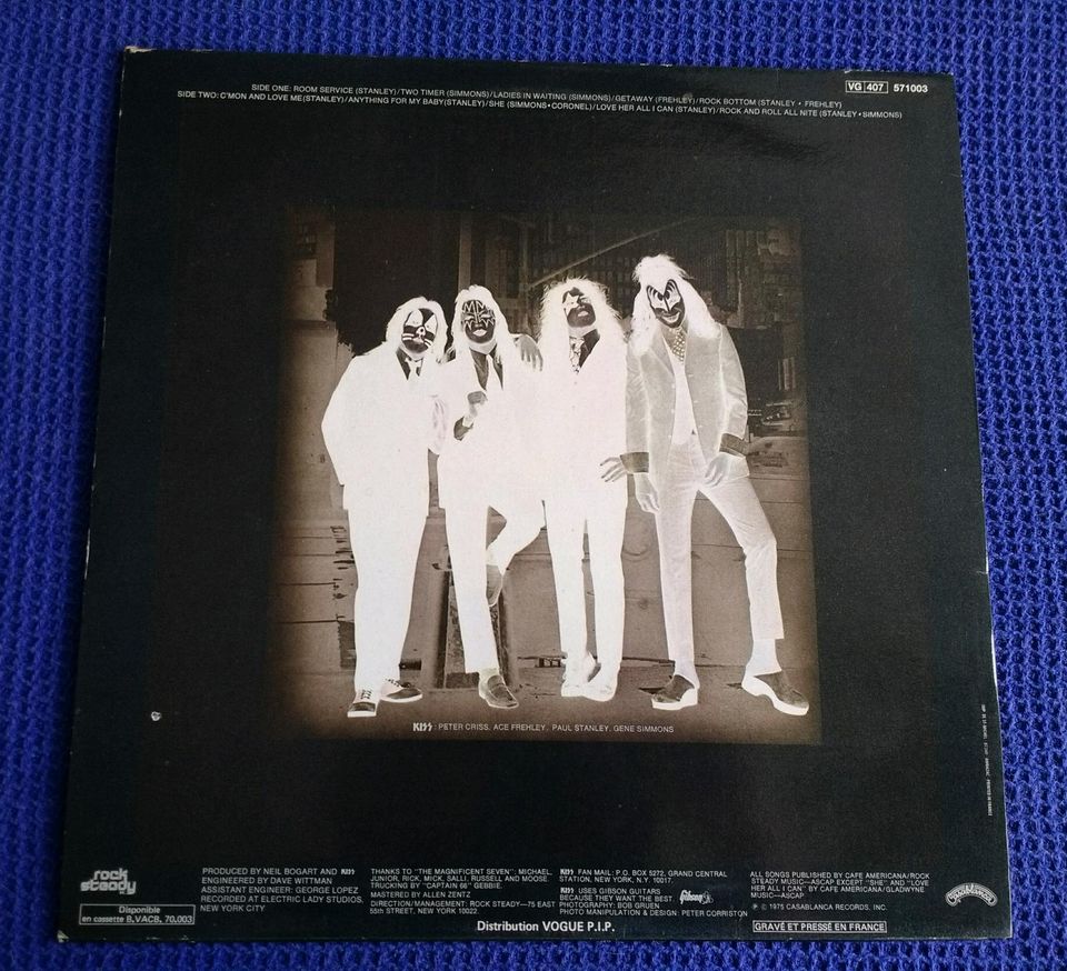 KISS..Vinyl..LP..Dressed to kill.. Frankreich..1979.. in Bedburg-Hau