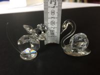 2 Glasfiguren, Schwan / Maus, klein Sachsen - Kreischa Vorschau