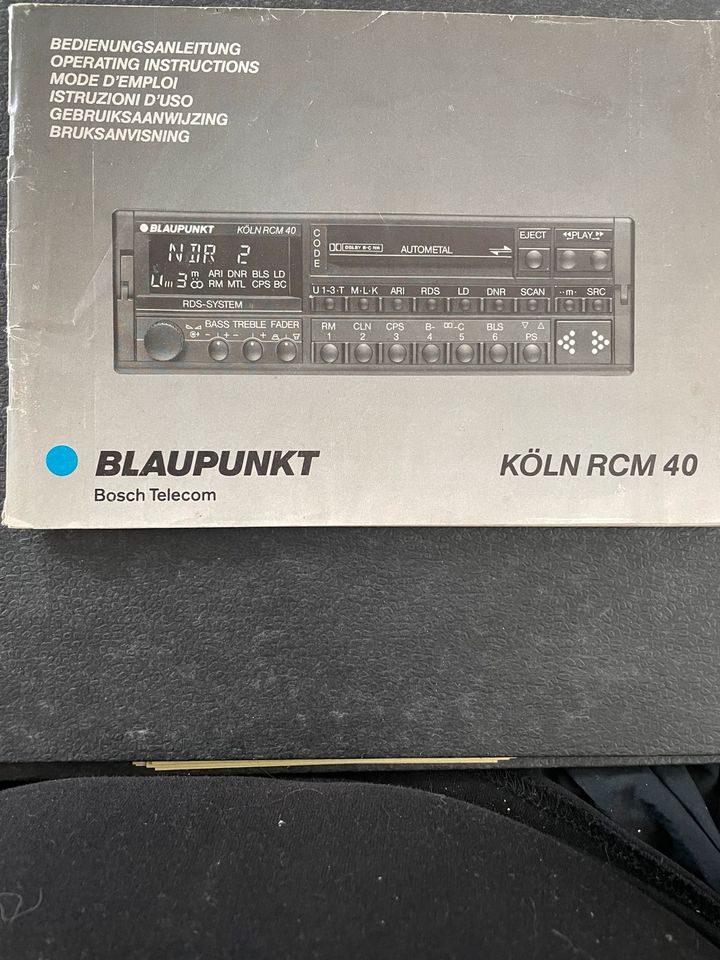 Original Blaupunkt  Köln RCM 40 Bedienungsanleitung in Hamburg