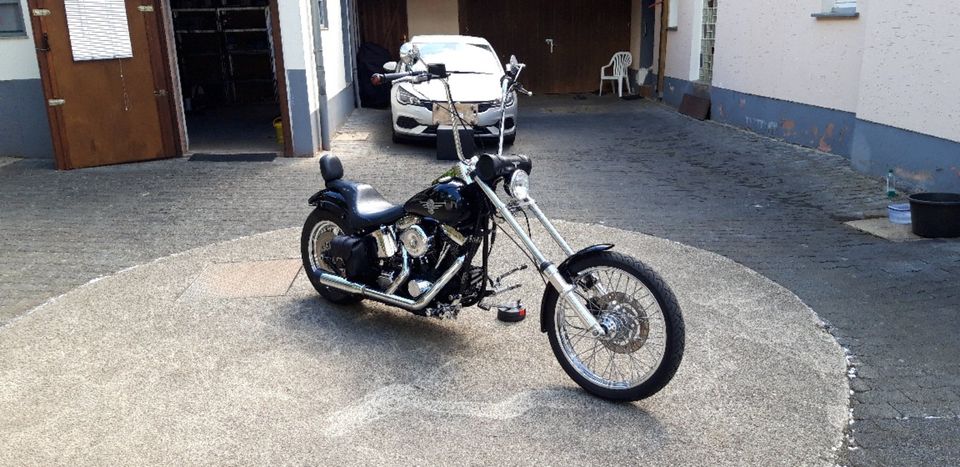 Harley-Davidson EVO Softail Langgabler 200er Chopper/Bobber in Bitburg