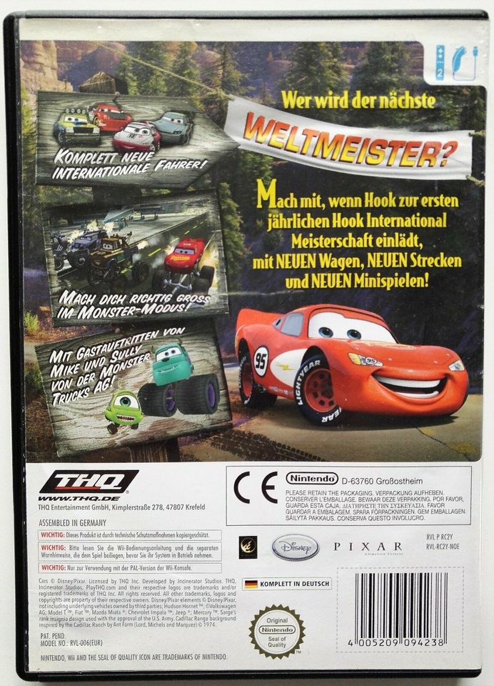 Wii Spiel Cars „Hook International“ in Schmiechen