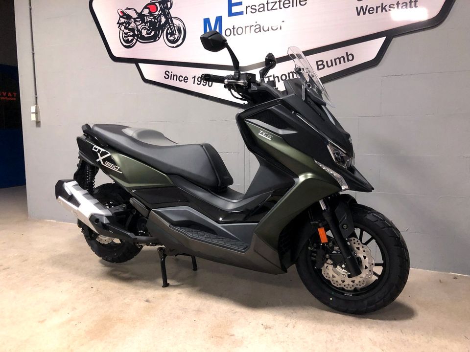 Kymco DT X360 , 125 ccm , B196 , mit 4 Jahren *GARANTIE ! Grün in Worms