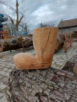 Stiefel Motorsäge schnitzen deko kunst holz skulptur geschenk Baden-Württemberg - Walddorfhäslach Vorschau