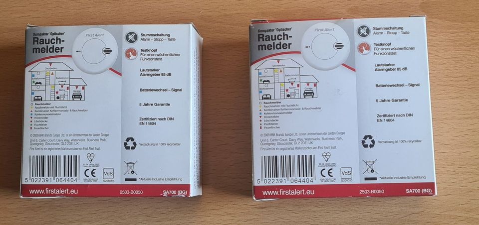 First Alert Rauchmelder, neu und unbenutzt in Original Verpackung in Düsseldorf