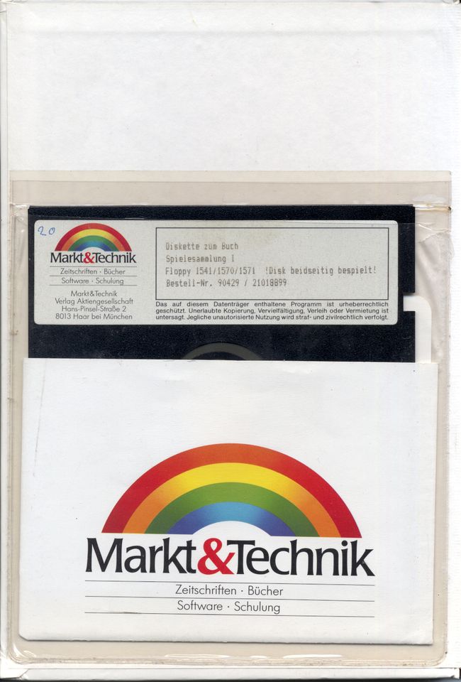 64ér Spiele Sammlung - Commodore 64 / C64 / 128 / Diskette + Buch in Augsburg