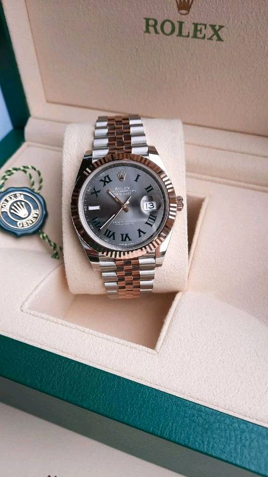 Rolex Datejust 41 Wimbledon/ Ungetragen-New/Edelstahl/Rosegold in Mainz