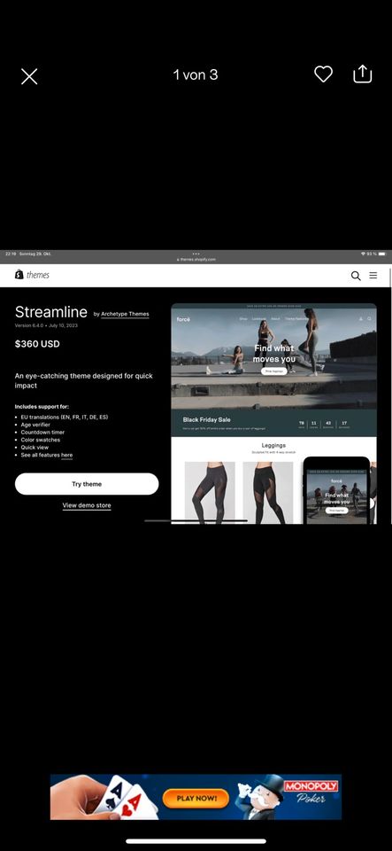 Shopify Themes (Streamline, Impulse, Prestige) zu verkaufen in Duisburg