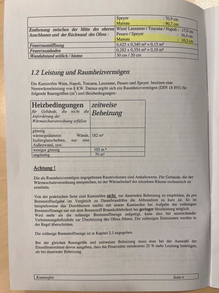 Kaminofen (Schwedenofen) mit Marmor, 8 KW, funktioniert sehr gut! in Pürgen