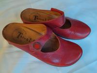 Think! Pantoletten Gr.37 rot Echt Leder Sandalen Berlin - Mitte Vorschau