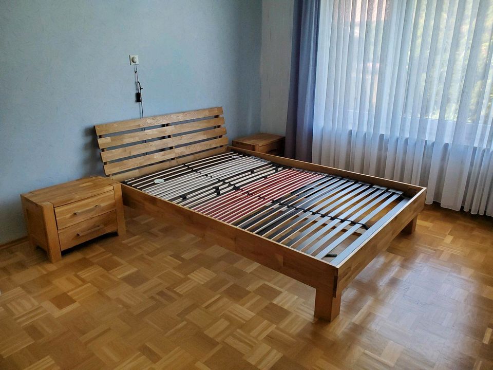 Schlafzimmer komplett, Wildeiche, auch Einzelabnahme möglich! in Pfedelbach