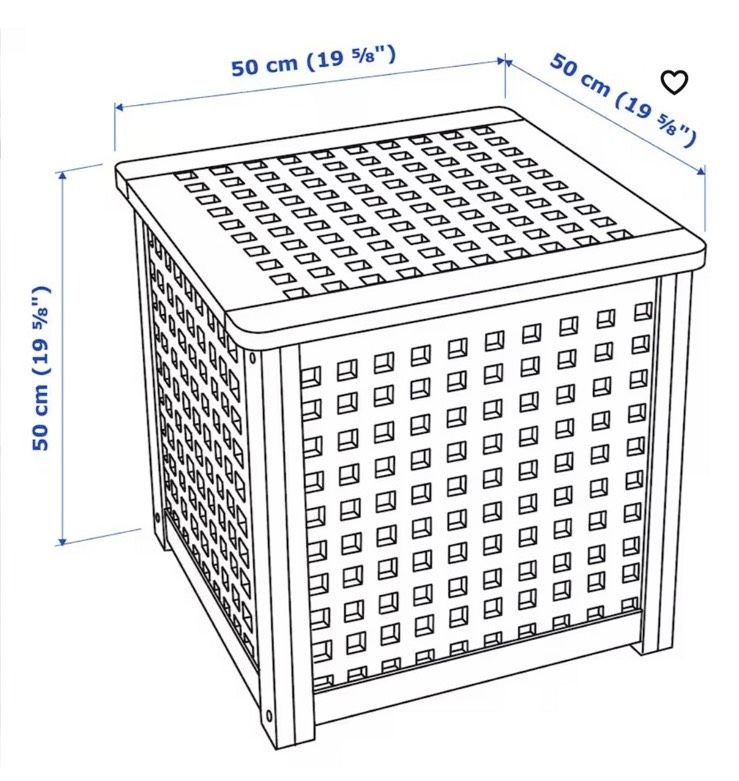 Ikea Hol Beistelltisch Wäschesammler Hocker Truhe Spielzeugkiste in Geisenheim