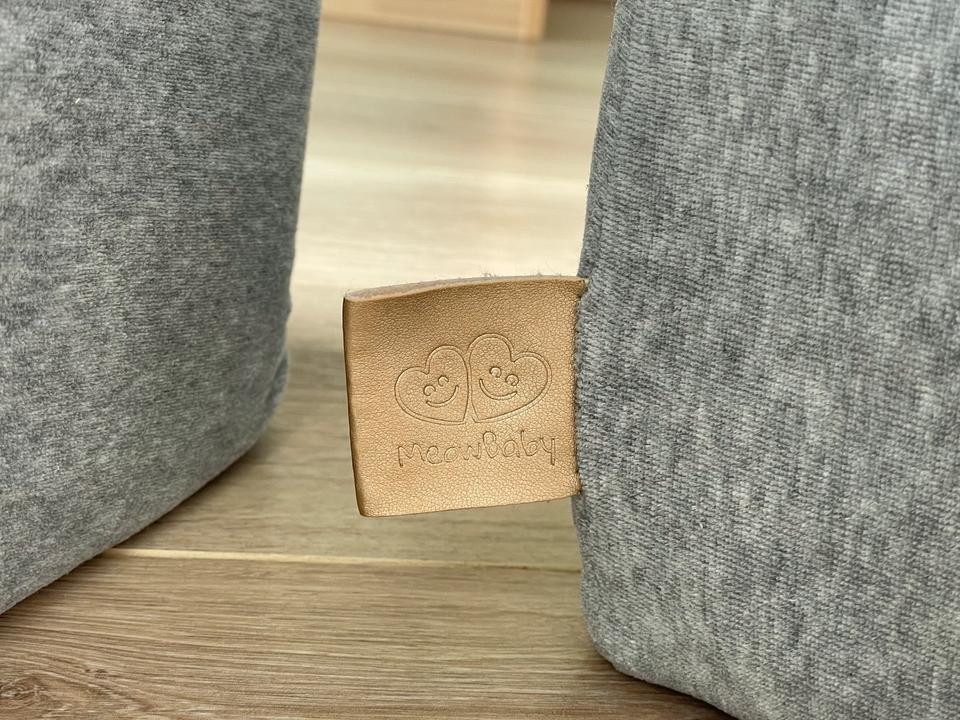 MEOWBABY Kletterbausteine 4 Bausteine Schaumstoff samt hellgrau in Duisburg