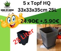 5 x Topf HQ 33x33x35cm 25L + Untersetzter passend neu unbenutzt Baden-Württemberg - Bretten Vorschau