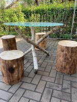 Gartentisch mit Baumstämmen (Hocker) Bayern - Bayreuth Vorschau