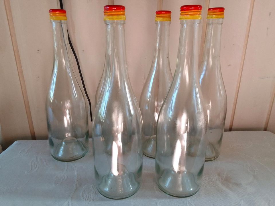 6 Trinkflaschen aus Glas 0,75ml in Brekendorf