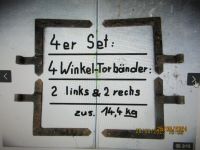 4er Set: 4 alte Doppeltor - Winkel - Torbänder - zusammen 14,4kg Niedersachsen - Lemgow Vorschau