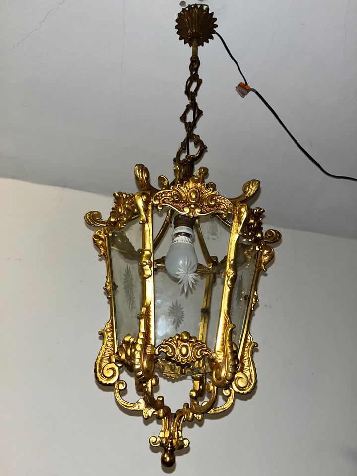 Original Jugendstil Hängelampe Deckenlampe sehr schwer in Leipzig