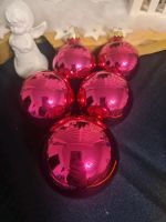 Baumschmuck, Weihnachtskugeln, Glas, pink, 5 Stück Köln - Mülheim Vorschau