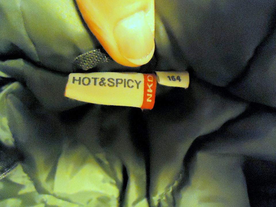 coole Jacke Hoodie (158) 164 S grau kariert gefüttert HOT & SPICY in Mühlau