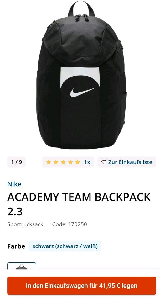 Nike Rucksack groß ACADEMY TEAM BACKPACK 2.3 in Bielefeld