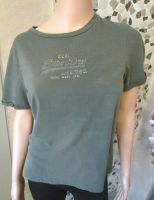 Superdry T-Shirt dark grey/olive khaki crop oversized M 36-38 Nordrhein-Westfalen - Dinslaken Vorschau