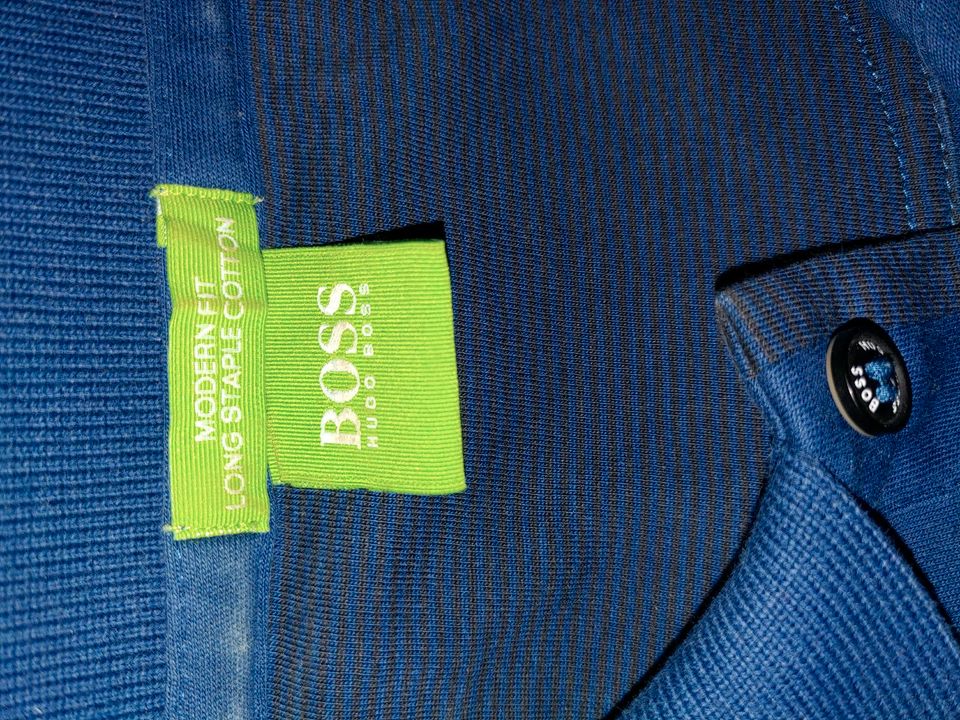 Longshirt "Hugo Boss" dunkelblau in XXL in Wöllstein