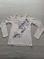 Damen Shirt, langarm, weiß mit Frontprint, Gr. S, Marke: Esprit Sachsen - Plauen Vorschau