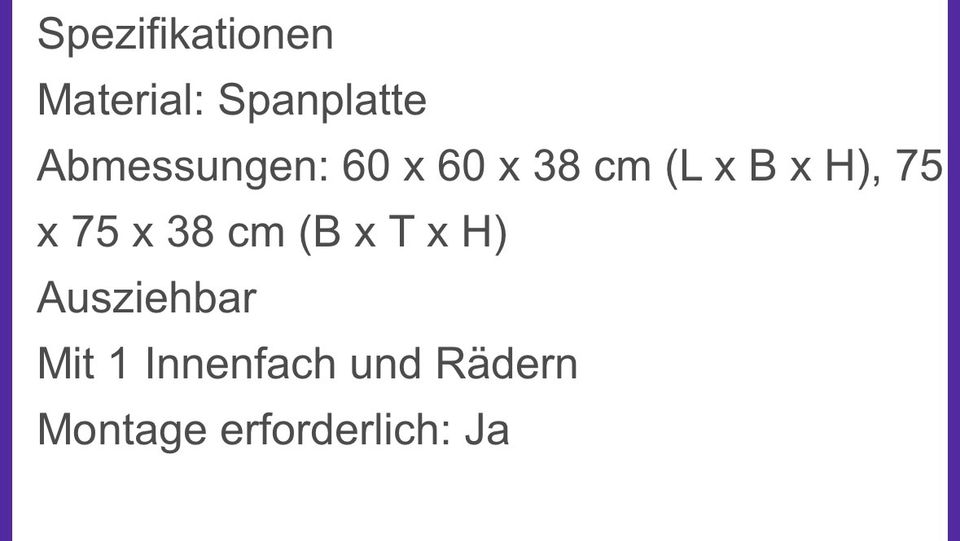 Couchtisch Wohnzimmertisch Tisch mit Stauraum neu in Düsseldorf