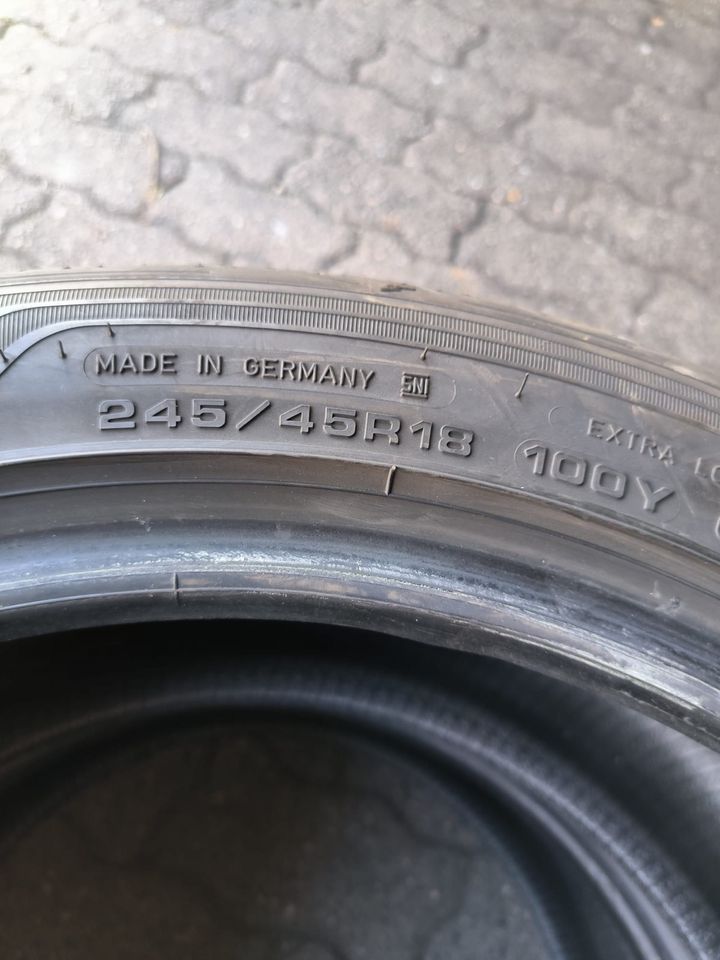 2*245/45R18 Goodyear Sommerreifen Baujahr 2021 mit 6mm Profil in Aschaffenburg