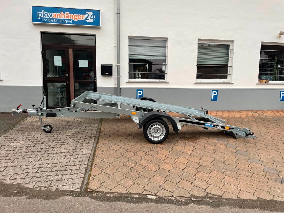 Anhänger Martz Autotransporter Tieflader Kippbar 353x183cm 1500kg in Monzingen