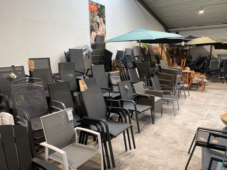 Gartenmöbel ⭐Outlet Dülmen Lounge Marken Sessel Schirme Pavillon in Düsseldorf