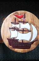 Holzhocker Hocker Holz Kinder Schiff Nordrhein-Westfalen - Blomberg Vorschau