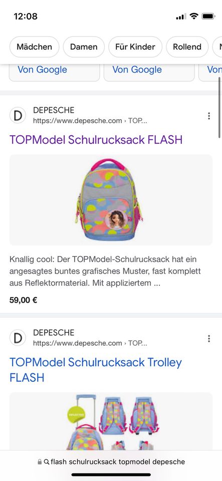 NEU: TOPModel Flash Schulrucksack Depesche Rucksack Schule in Leipzig
