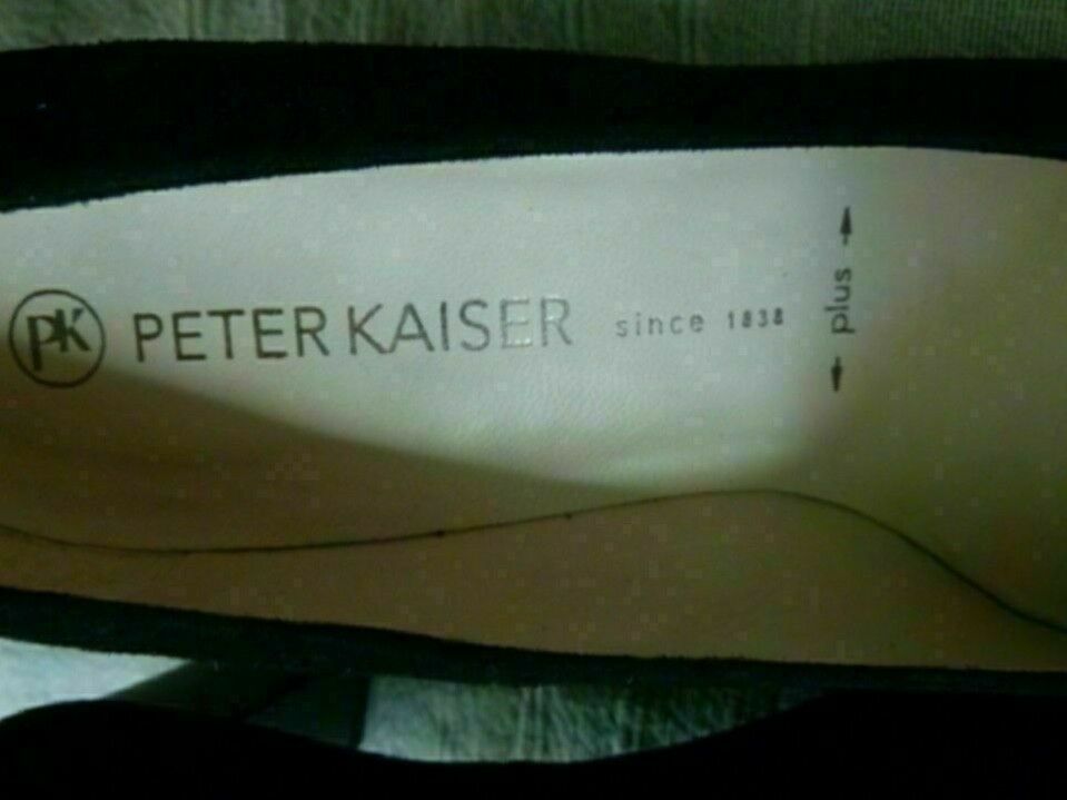 Peter Kaiser Pumps Schuhe hochwertig Nubukleder Schwarz 37,5 Neu in Schwäbisch Gmünd