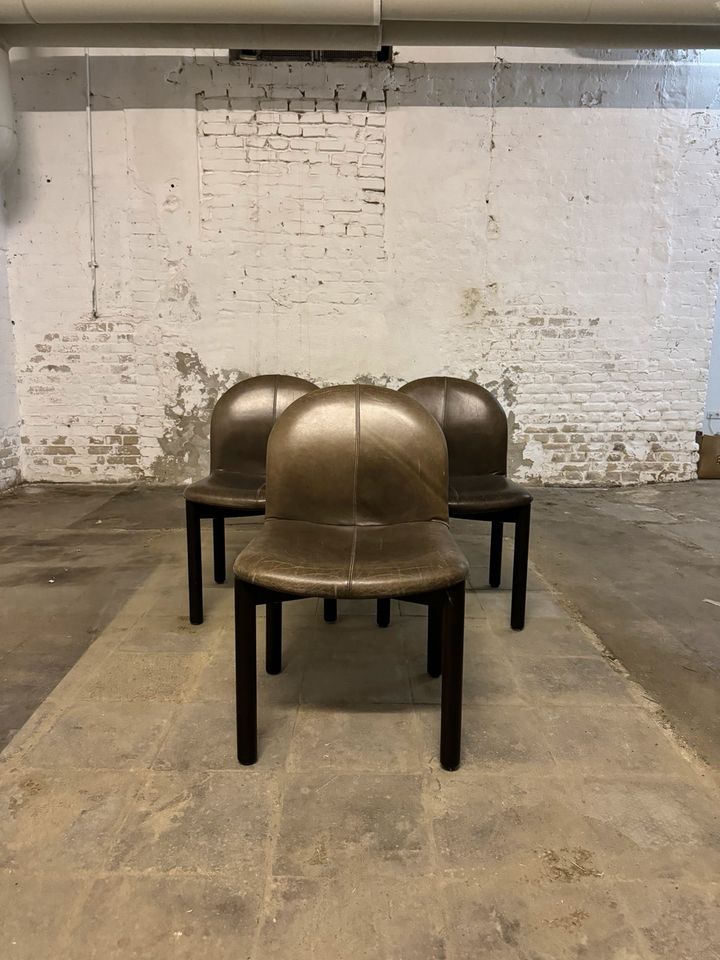 3 COR COMBRA Stühle aus Leder und Holz in Berlin