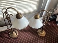 2 x Original Berliner Messing-Lampen Glasschirm NP je 336€ Niedersachsen - Hermannsburg Vorschau