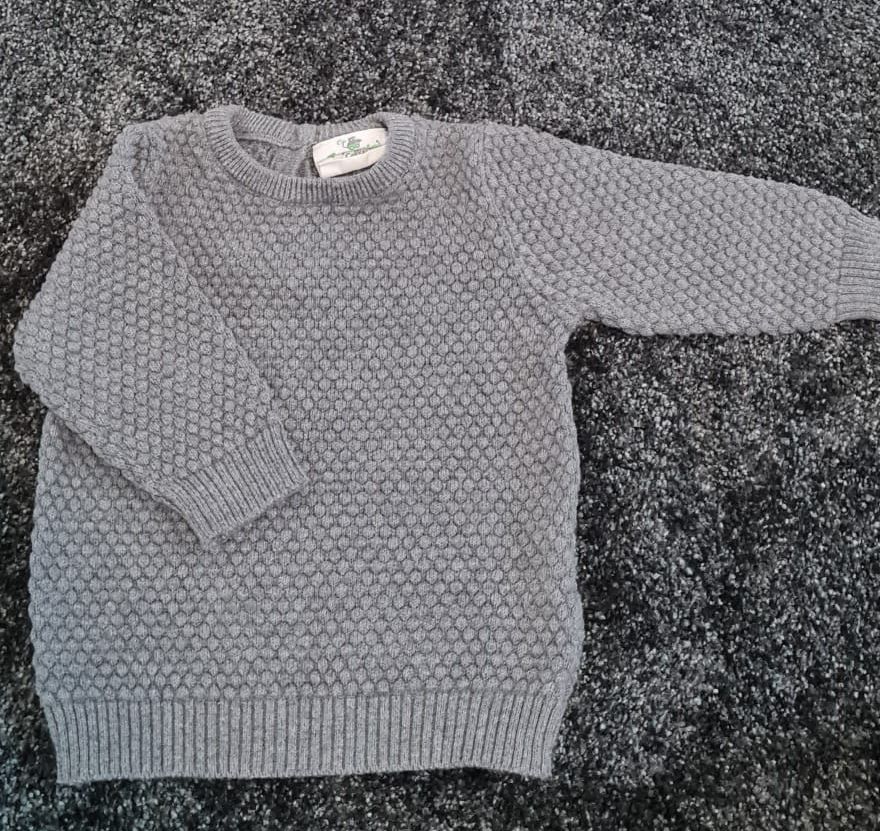 Baby Pullover 2 Stück grau und blau Größe 62 in Faßberg