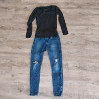 Only Jeans Kendell + Longshirt schwarz Gr. S Sachsen - Claußnitz Vorschau