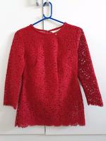 Neu Spitzenbluse rot Boden Gr.36/S Weihnachten Outfit Hessen - Rüsselsheim Vorschau