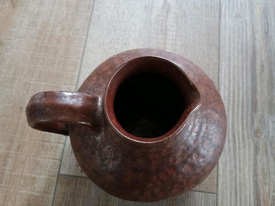 Wunderschöne alte Hammerschlag Keramik Vase/Krug aus Sammlung in Korschenbroich