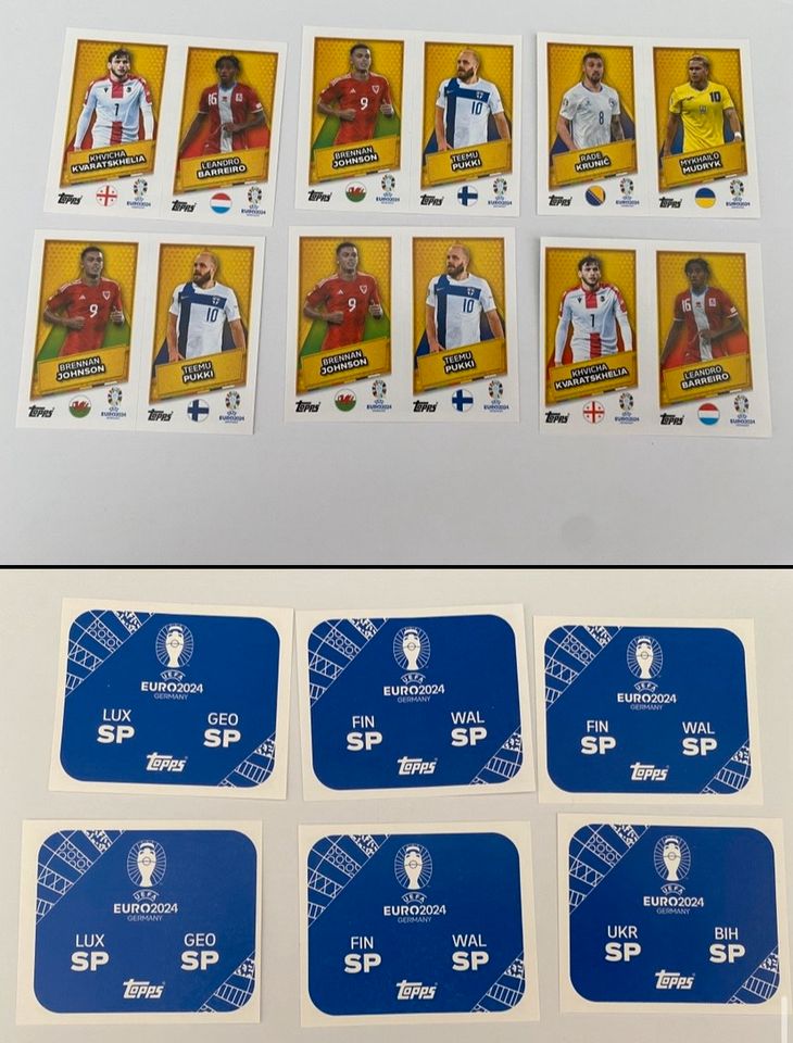 [Anzeige 2/2] 267 Topps EM 2024 Sticker Karten in Hamburg