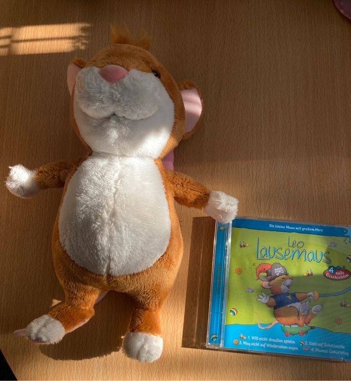 Leo Lausemaus mit Sound Stofftier Cd Konvolut in Fredersdorf-Vogelsdorf