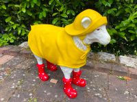 Schaf mit Regenjacke und Stiefel Deko Gartenfigur Rote Stiefel Rheinland-Pfalz - Waldbreitbach Vorschau